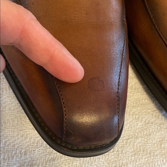 Aldo Brown Distressed Leather Oxford Shoes Business Corporate Formal Vintage - Picture 6 of 11